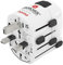 Hama | Adaptdor de Viaje (Adaptador Universal de Viaje, Compatible con más de 150 países, 2 y 3 Pines con Toma de Tierra) Blanco