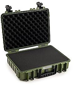 B&W International B&W Transportkoffer Outdoor - Typ 5040 Bronze-Grün - mit Würfelschaum - wasserdicht nach IP67 Zertifizierung, staubdicht, bruchsicher und unverwüstlich
