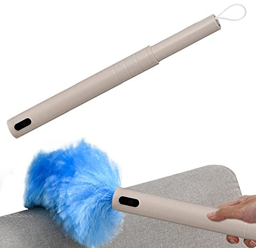 ipago Spolverino Rotante Rotante | Piumino Elettrico con Rotazione a 360° Regolabile | Spazzola per Polvere elettrica Regolabile per Rimuovere la Polvere in Un per l'home