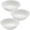 Sicignano | Set 3 Piatti Fondi in Melamina Resistenti Bianco Ø20x6,5 cm | Per Zuppe, Finger Food, Dessert, Aperitivi, Antipasti, Stoviglie Moderne | Lavabile in Lavastoviglie)