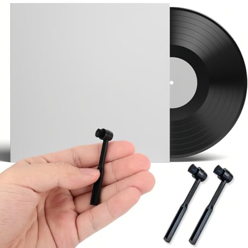 JEYORZY Nadelbürste Vinyl, Carbon, Reinigung für Tonabnehmer, Nadelreinigungsbürste, Antistatische Kohlefaserbürste, Carbon Fibre Brush, Nadelbürste
