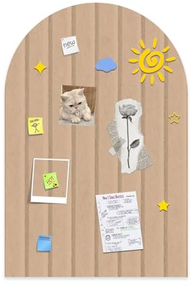 Tableau d'affichage pliable 60x40cm, feutre épais de 0,9 cm, grand tableau en liège avec autocollant, panneaux muraux décoratifs à lattes pour bureau, chambre, salon, Chambre d'enfant-chameau