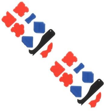 DIYEAH 2 Set strumento di bellezza strumento di rimozione del mastice calacciatura cucitura utensili raschietto per calafataggio kit di attrezzi per calafataggio Gel di silice