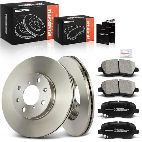 Frankberg Set freni incl. 2x Dischi Freno + 4x Pastiglie dei Freni Anteriore Compatibile con Agila (B) H08 Splash EX Swift III EZ MZ Replace# 93196814, 93192962