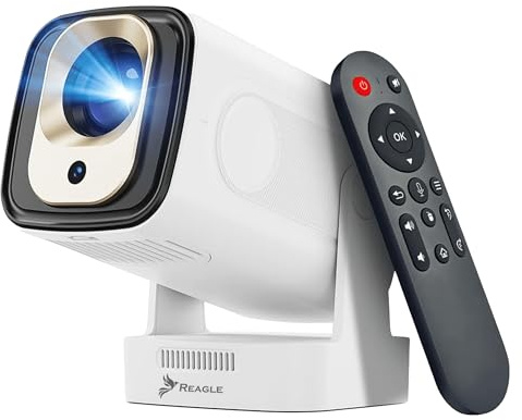 Reagle R-MOVIELUM-P30 Mini Projektor Full HD 1080P Android 14 Wifi Bluetooth Auto Focus 330 ANSI LED Portabel Projektor 130 Tum Keystone HDMI USB Smart TV Miracast Hemmabio