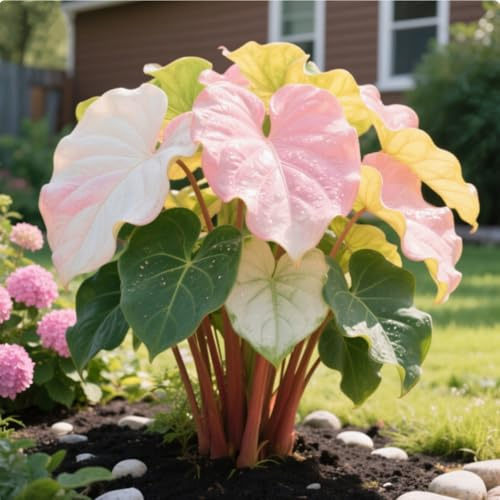 Rizoma de oreja de elefante/Resistente al frío y la sequía/Crecimiento natural/Crecimiento rápido-3 Rizoma-C