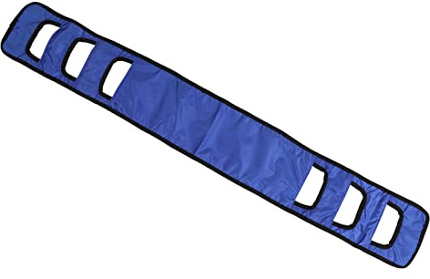 DAN&DRE Sängsele för äldre Sängförflyttning, Arbetsbesparande, Andningsbar, Breddad och Hög Styrka med Bekväma Vadderade Handtag för Patientvård (Blå)