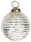 DECOLINE Glas Weihnachtskugeln 4 Stück Strudel Ø 8cm Silber/Gold