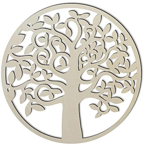 Namofactur Led Deko Wand Licht Lebensbaum I Geschenkideen Wohnung Familie Baum Zimmer I Batteriebetrieb & Farbauswahl