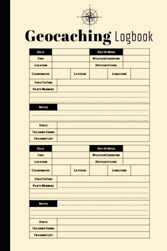 Geocaching Logbook: Track and Record your Geocache Adventures and Finds