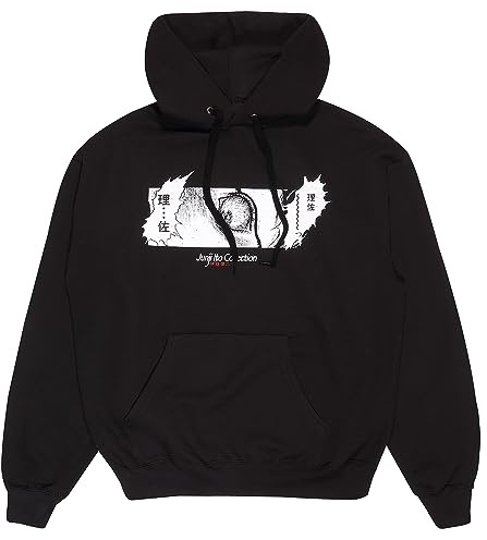 Unisex Sweater mit Kapuze Junji Ito Shock Schwarz