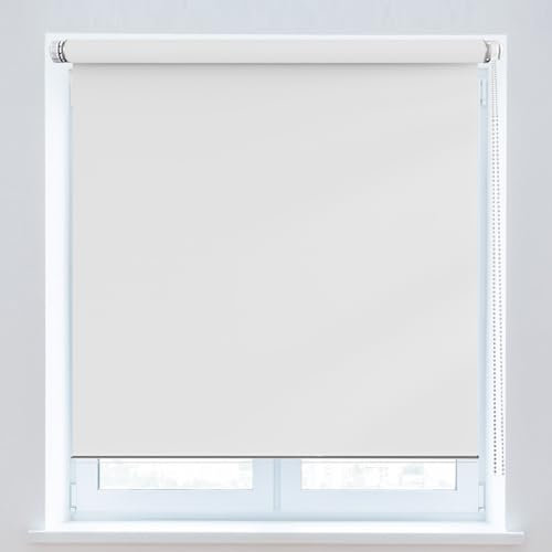 Aluminium-Jalousie 30 x 70 cm, Sichtschutz und Sonnenschutz Blickdicht, Rollos Für Fenster Tür, inklusive Montagematerial, für Fenster & Tür, Weiß
