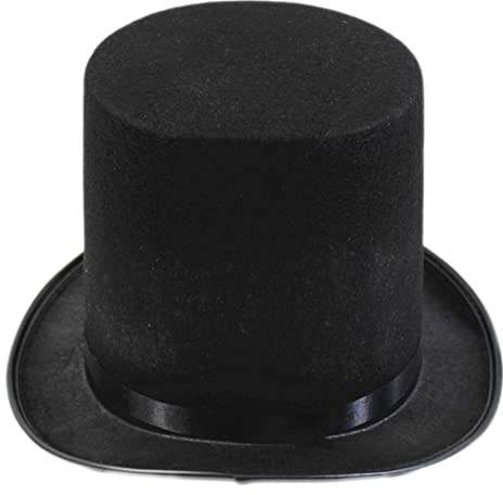 CASNO Cappello a cilindro, nero a bombetta, cappello a cilindro da mago, cappello da mago, esibizioni, jazz, spettacoli teatrali, carnevale, discoteca