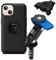 Quad Lock Motorcycle Fork Stem Phone Mount Kit with Vibration Dampener and iPhone 13 MAG Case