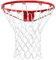 CREATCABIN Ersatz Basketballnetz Strapazierfähiges Basketballkorbnetz Geflochtenem Polyester Weißes Basketballnetz Basketballzubehör Geeignet Für Außenbereich Standard Basketballkorb Mit 12 Schlaufe