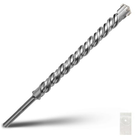 SDS Max Bohrhammer, 50 x 600 mm, Hartmetallspitze, Steinbohrer, Betonbohrer für Mauerwerk, Ziegel, Stein, Beton (Länge: 600 mm, 50 mm Durchmesser)