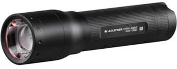 Ledlenser C7R Klassische LED Taschenlampe Wiederaufladbar, 1000 Lumen Super Helle Taschenlampe, 3 Modi, Einstellbarer Fokus, Wasserfest, Lange Akkulaufzeit Bis zu 40 Stunden Für Camping, Heimwerken