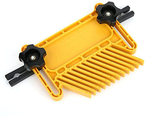 Juego de bolígrafos premium para carpintería | Kit de 2 herramientas manuales para carpintería, para sierras de mesa y fresadoras | Material PP duradero y compatibilidad universal - Amarillo