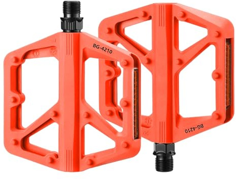 Cykelpedaler | icke-slip-ande mountainbikepedaler med reflekterande säkerhet | hållbara cykelpedaler för seniorer, cardiouts, användning utomhus och inomhus gym