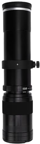 Cryfokt Tele Lente, Preciso Tele Zoom -lens e -monte per Fotocamera Mirrorless (BLACK)