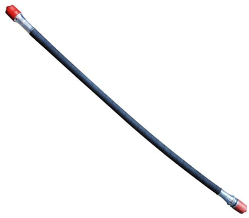 Gettimore Arbre flexible pour tondeuse à dos et tondeuse à gazon - 89 cm - Axe de rotation en métal + caoutchouc avec extrémités de 29 mm - Compatible avec les débroussailleuses à dos - Tige flexible