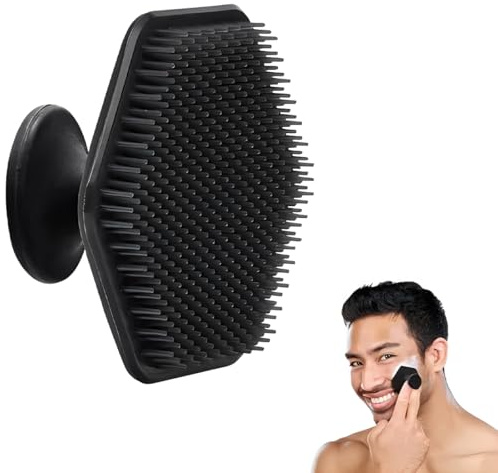 PHYNDR 1 Pièce Brosse de Bain en Silicone, Brosse Visage [Exfolier et Masser en Douceur], pour Adultes et Bébés, Parfait pour Tous les Types de Peau