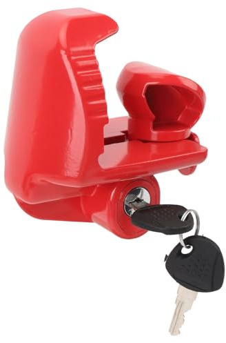 Keenso Släpvagnslås med Nycklar, Universellt Dragkrokslås för 1 (Red)
