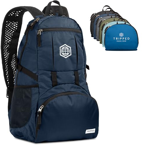 WorldTraveler|HD Travel Daybag Hiking Backpack- Best Water Resistant Ultra Lightweight Daypack For Men And Women Blue