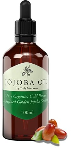 Organic Jojoba Oil. 100% Cold-pressed Great for all skin, hair, face and nails. 100ml