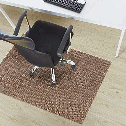 Vinyl Bodenschutzmatte für Hartböden - Bürostuhlunterlage - Bodenmatte - Stuhlunterlage - Unterlegmatte - Schutzmatte für Laminat, Parkett (120 x 90 cm, Modena)