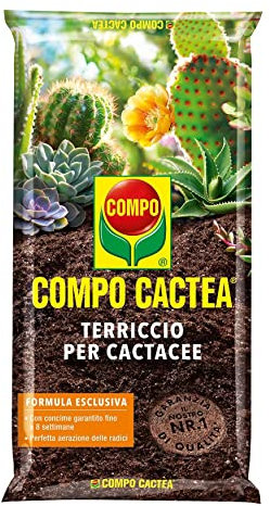 COMPO CACTEA Terriccio per Cactacee, Per una Crescita Omogenea delle Piante, Sacco 2,5 L