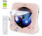 Qoosea Bluetooth CD Player with 4000mAh Rechargeable Battery Portable Desktop CD Player for Home CD Players with Speakers Remote Control LCD Display FM Radio Timer USB AUX Headphone Port (light pink)