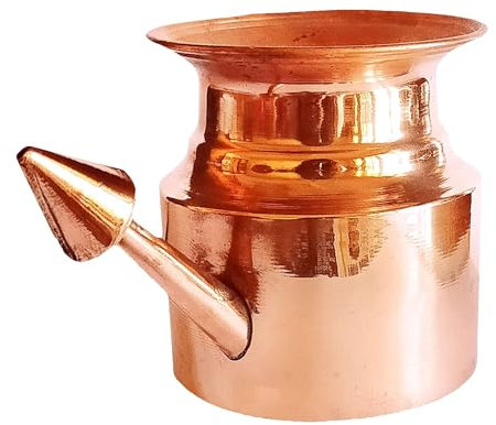 TreegoArt Neti-Topf aus reinem Kupfer, zum Aufbewahren und Servieren von Wasser, 250 ml