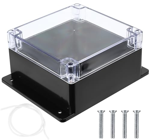 1 st. kopplingsdosa, vattentät IP65, distributionsdosa utomhus, vattentät ytmonterad, elektrisk kopplingsbox, anslutningsdosa i plast, fördelningsbox, våtrumsburkar, 160 x 160 x 90 mm