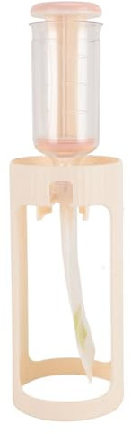 Fruktklämstation, babymat klämstation för hemlagad barnmat, plastfruktpuré, babymatpåse fyllningsmaskin med 10 stycken 118 ml påsar (beige)