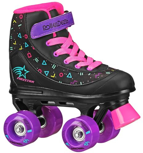 Roller Derby FireStar Youth Girl's Roller Skate Midnight Prism Size 1