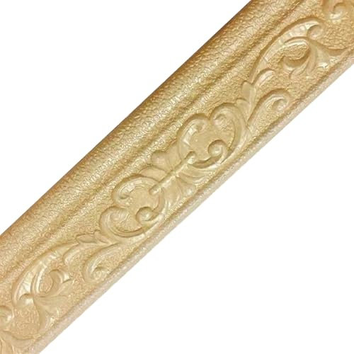 Cozylkx Zócalo De Pared De Espuma Autoadhesiva De 3 x 90 Pulgadas, Borde De Papel Tapiz Flexible, Pegatinas Decorativas Para Zócalos, Borde De Pared, Borde De Espejo, Decoración DIY
