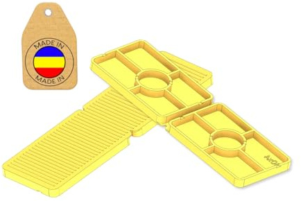 50-100 Spessori in Plastica 30x100 mm Divisibili – Cunei Piastrelle, Distanziatori Piatti per Mobili, Finestre in PVC – Distanziali 1-5 mm Identificazione Rapida