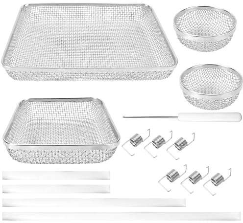 F Fityle Cubierta de ventilación para horno de RV, malla de acero inoxidable, ventilación con herramienta de instalación, versátil, fácil instalación,