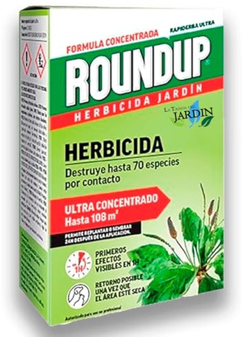 Suinga Herbicida Total ROUNDUP profesional 250 ml | Control seguro de malas hierbas, solución potente para jardines, huertos y exteriores | Elimina hasta 70 especies de hierbas y musgo