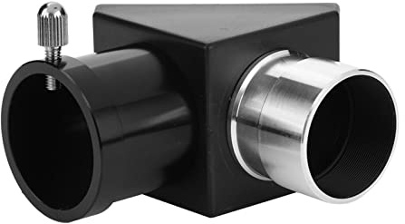 Yechiry Télescope 1,25 Miroir Prisme à Image inversé Adaptateur Diagonal à 90 Degrés Matériaux de Haute qualité Construction Robuste Installation Facile