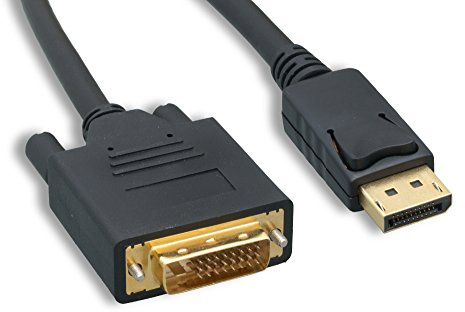 Cablelera DisplayPort to DVI Cable 10ft 2packs