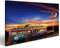 Bild Bilder auf Leinwand Retro American Diner in der Abenddämmerung Wandbild Poster Leinwandbild QYW