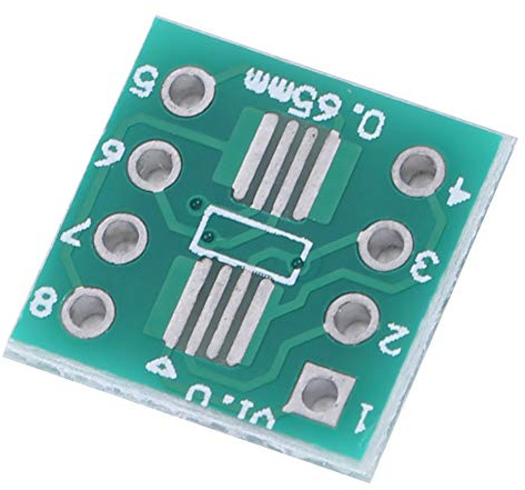 1A DIP SMD till inline SOP8, SSOP8 till DIP8 TSSOP8 100 st adaptermodul, för industriellt tryckt kretskort