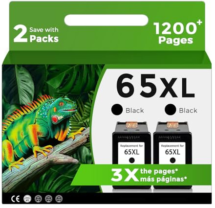 65XL Black Ink Cartridge Compatible for HP Ink 65 XL HP65 HP65XL 5055 3755