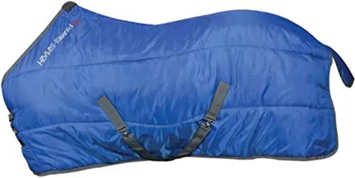 Couverture Box Horses Essential 350 g, excellente facture, utile pour protéger le cheval des élévations de température, de la pluie et des insectes (ROYAL BLU, 120 cm)