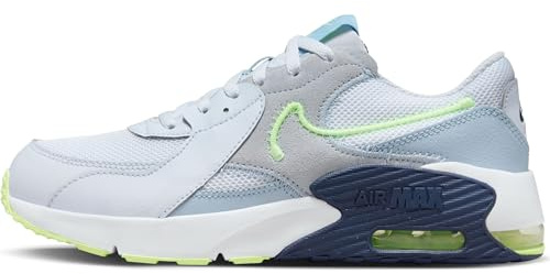 Nike Air Max Excee Gs Low Top Schuhe, Football Grey/Barely Volt-Lt Armory Blue, 38.5 EU