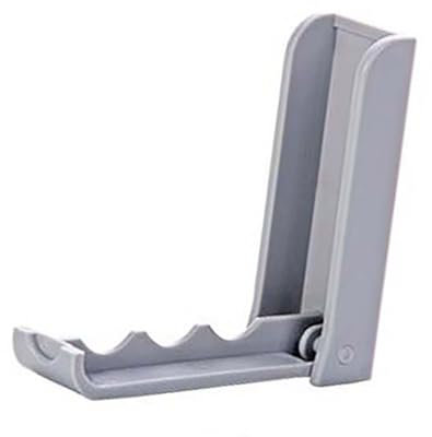 Obetuens Gancio Pieghevole in Plastica, Gancio Pieghevole Salvaspazio in Plastica Autoadesiva per Montaggio a Parete, Gancio per Porta per Appendere Asciugamano, Cappotto, Stoffa, Borsa (Grigio)