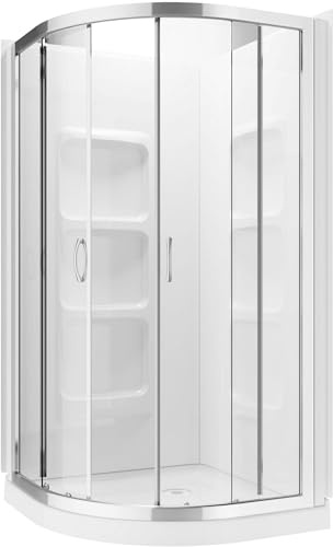 Mona Neo Round Shower Enclosure Kit with Acrylic Base & Walls