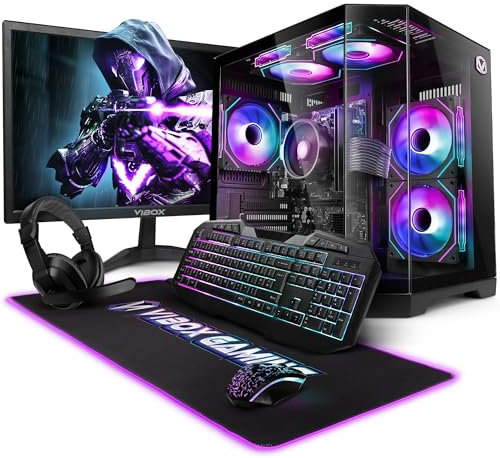 Vibox I-516 PC Gaming Fisso Completo • 22 Monitor • Ryzen 3 3200G 4,0GHz • Radeon Vega 8 • 16GB RAM • 500GB NVMe M.2 SSD • Linux OS • WiFi